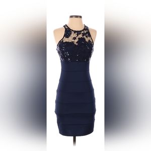 Elegant High Neck Cocktail Dress